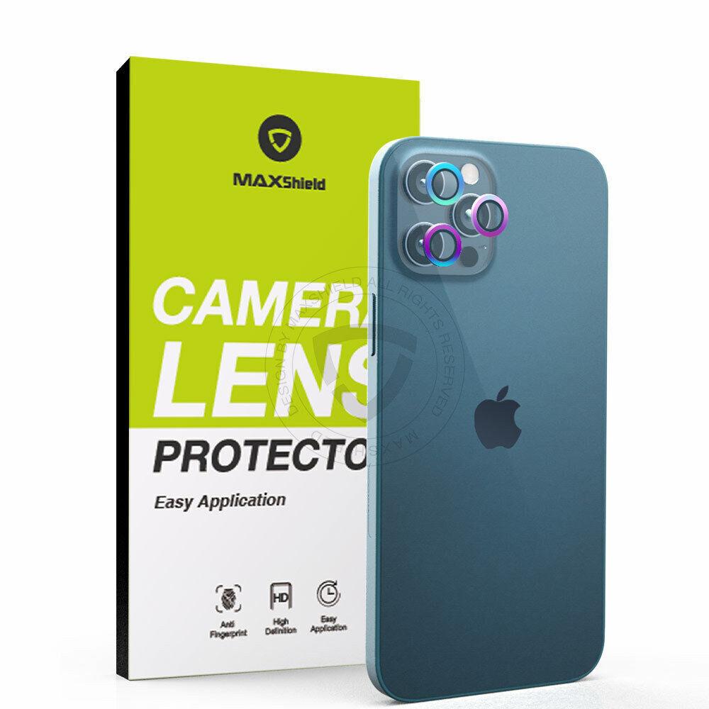 [3 Packs] Camera Lens Metal Ring Tempered Glass Screen Protector For iPhone 14 Series
