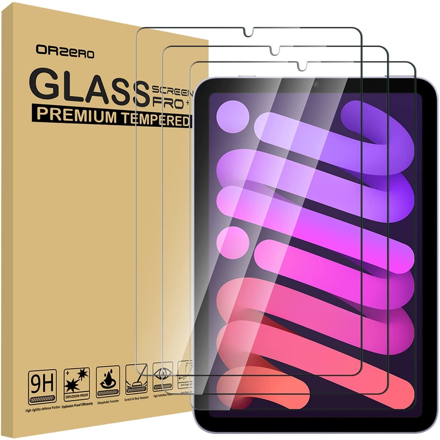 2X Full Tempered Glass Screen Protector For Apple iPad Mini 6 8.3" 2021