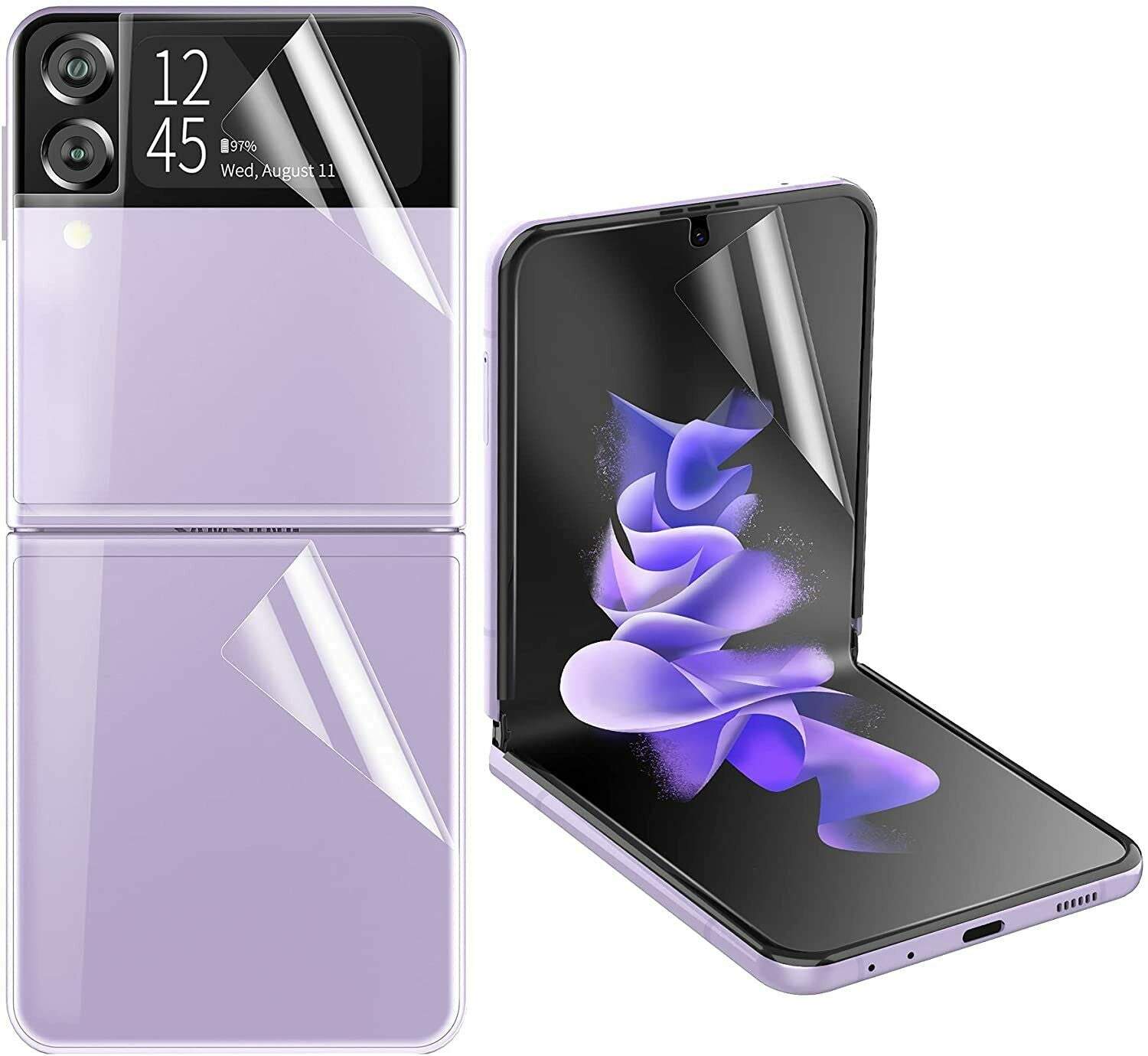 Hydrogel Screen Protector Full Coverage For Galaxy Z Flip3 5G