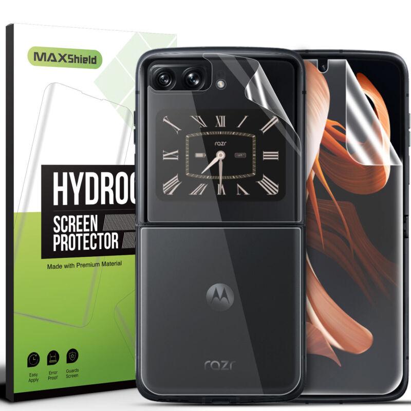 Hydrogel Full Screen Protector Camera Lens Cover For Motorola Moto Razr 5G 2022