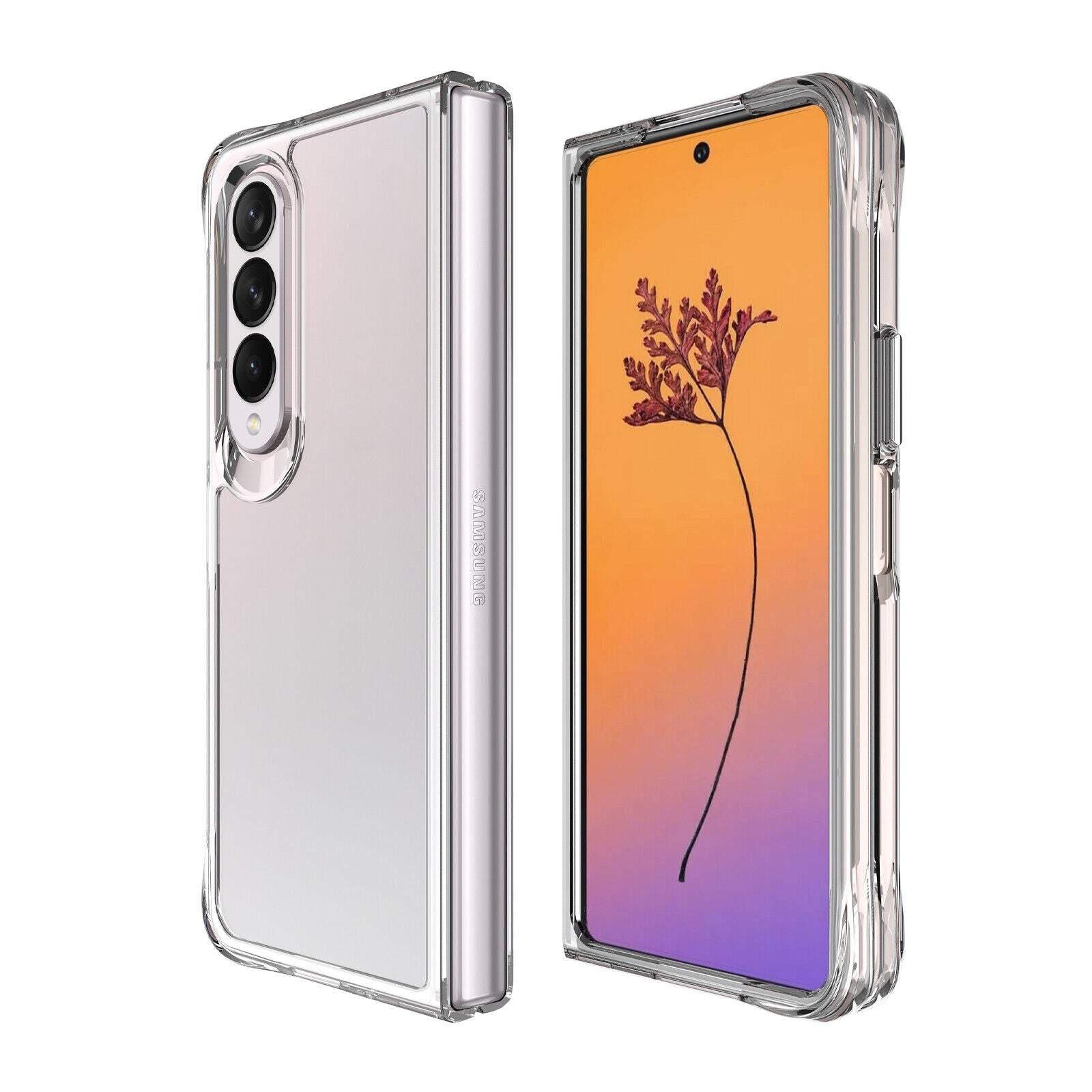 Clear Shockproof Heavy Duty Bumper Case For Samsung Galaxy Z Fold 4 /Flip4 5G