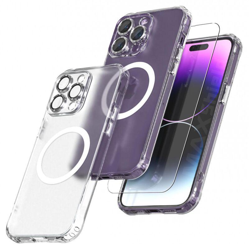 Clear Magnetic Case Shockproof Cover For Apple iPhone 14 /13 /12 /11 Series