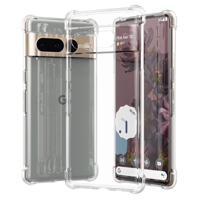 Clear Luxury Shockproof Slim Soft Case For Google Pixel 6 /Pro /6A