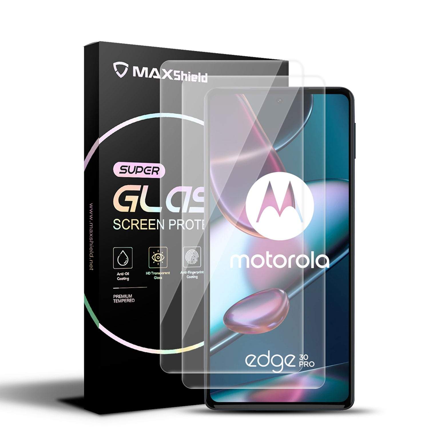 2X Full Cover Tempered Glass Screen Protector For Motorola Edge 30 /Pro /G22 /E32