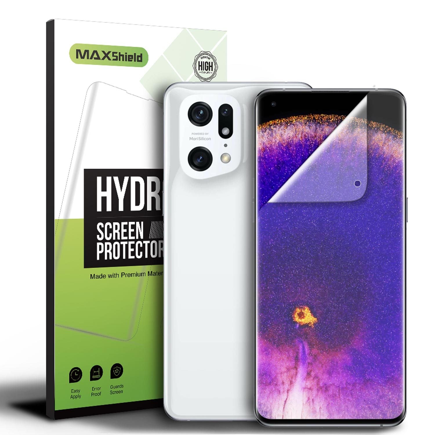 2X HYDROGEL Full Coverage Screen Protector Film For OPPO FIND X5/X5 Pro