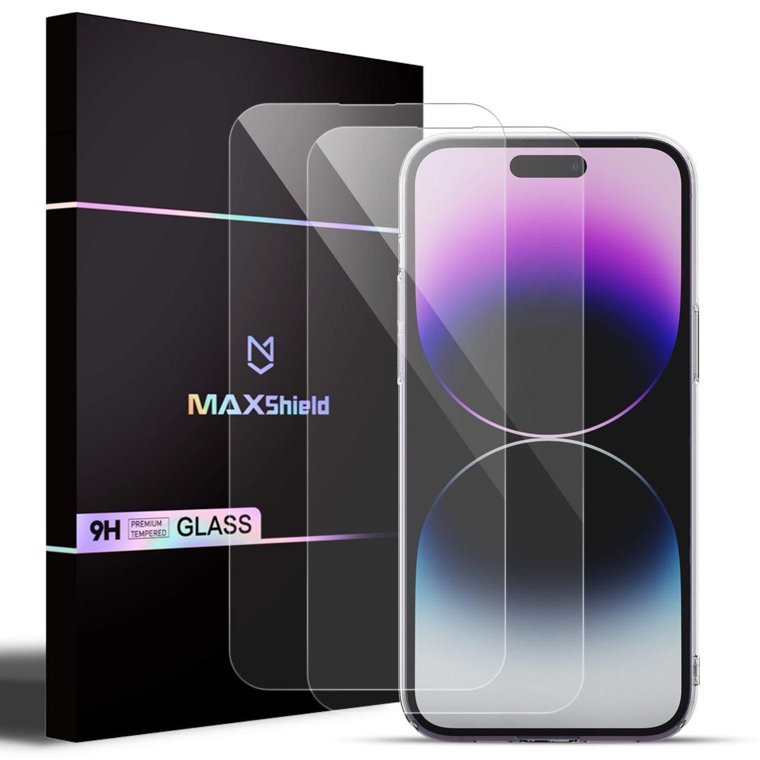 [2 Packs] Tempered Glass Screen Protector Full Cover For Apple iPhone 14 Series