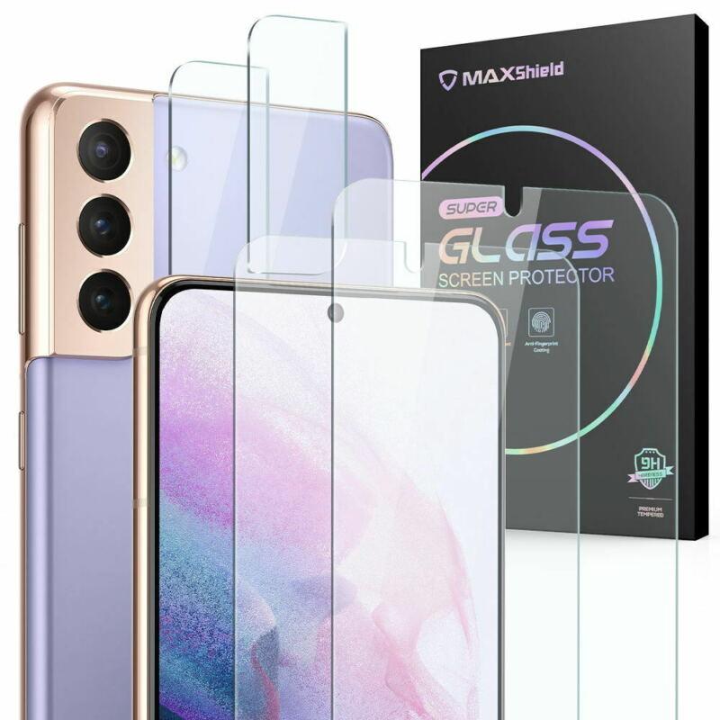 Tempered Glass Screen Protector and Camera Lens Protector for Samsung Galaxy S21Plus