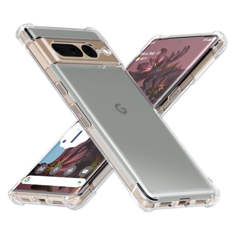 Clear Luxury Shockproof Slim Soft Case For Google Pixel 7 /Pro